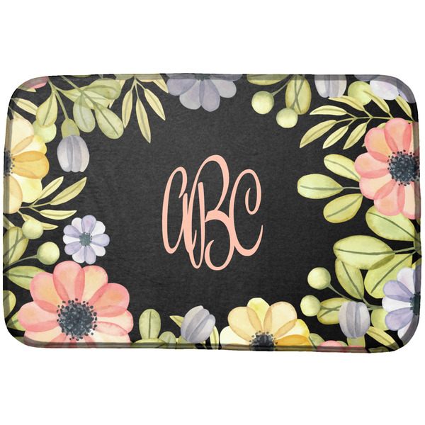 Custom Boho Floral Dish Drying Mat (Personalized)