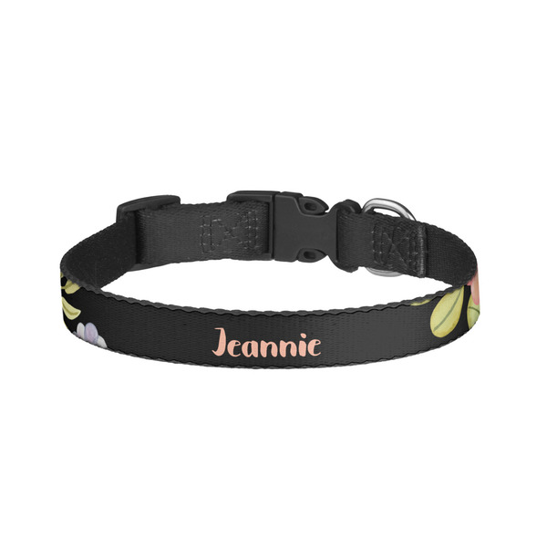 Custom Boho Floral Dog Collar - Large (Personalized)