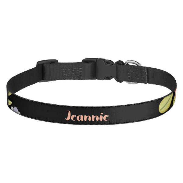 Custom Boho Floral Dog Collar (Personalized)