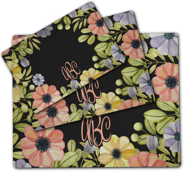 Boho Floral Dog Food Mat - MAIN (sm, med, lrg)