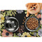 Boho Floral Dog Food Mat - Small LIFESTYLE