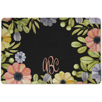 Boho Floral Dog Food Mat w/ Monogram