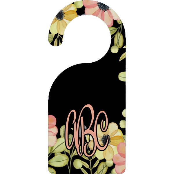 Custom Boho Floral Door Hanger (Personalized)