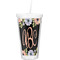 Boho Floral Double Wall Tumbler with Straw (Personalized)