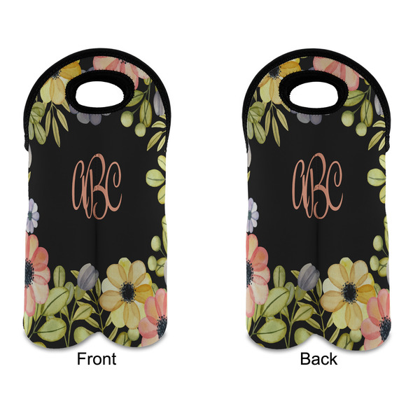 Boho Floral Double Wine Tote - APPROVAL (new)