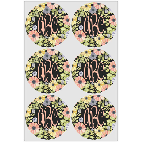 Boho Floral Drink Topper - Large - Set of 6
