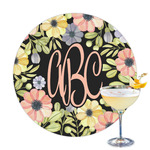 Boho Floral Printed Drink Topper (Personalized)