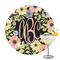 Boho Floral Drink Topper - Large - Single with Drink