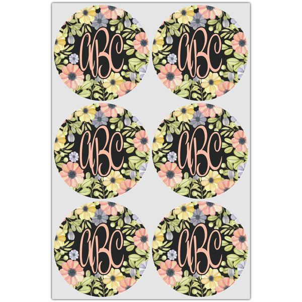Boho Floral Drink Topper - XLarge - Set of 6