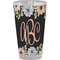Boho Floral Pint Glass - Full Color - Front View