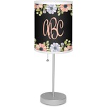 Boho Floral 7" Drum Lamp with Shade Polyester (Personalized)