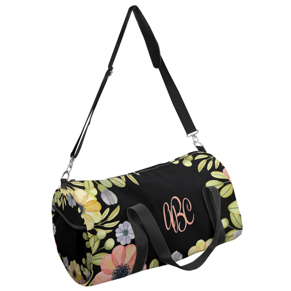 Custom Boho Floral Duffel Bag - Large (Personalized)