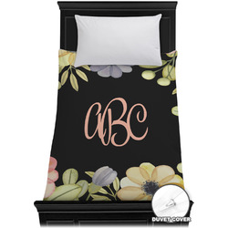 Boho Floral Duvet Cover - Twin XL (Personalized)