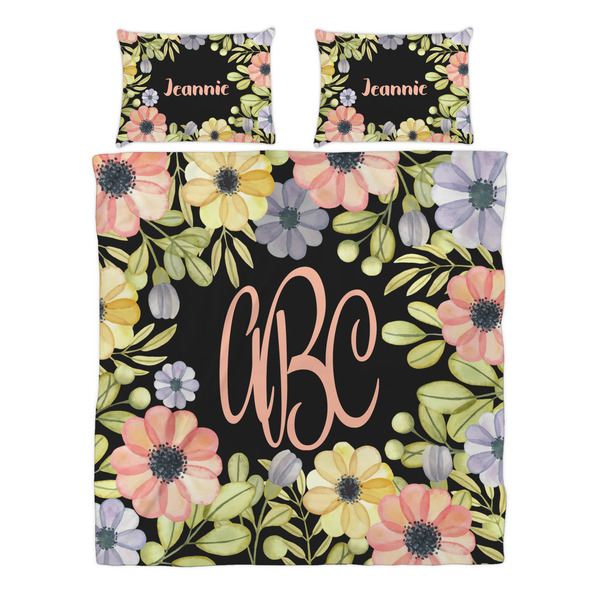 Boho Floral Duvet cover Set - Queen - Alt Approval