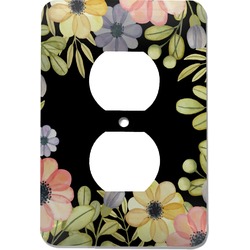 Boho Floral Electric Outlet Plate (Personalized)