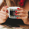 Boho Floral Espresso Cup - 6oz (Double Shot) LIFESTYLE (Woman hands cropped)