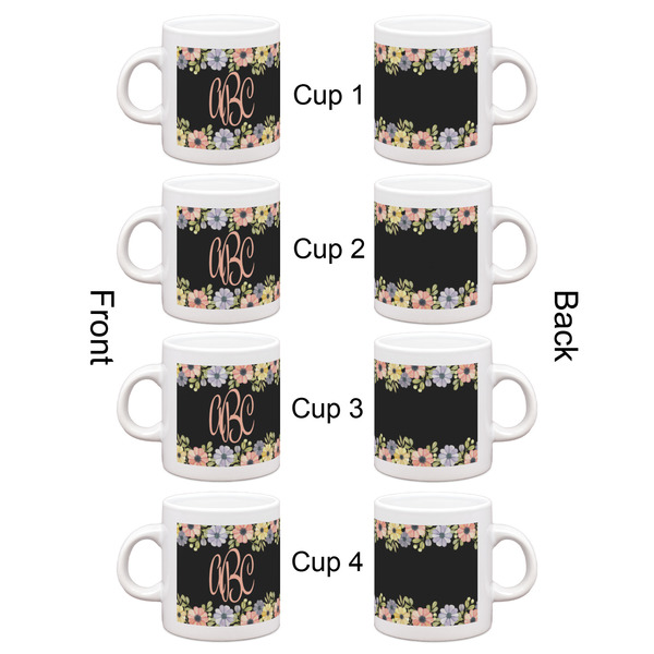 Boho Floral Espresso Cup Set of 4 - Apvl