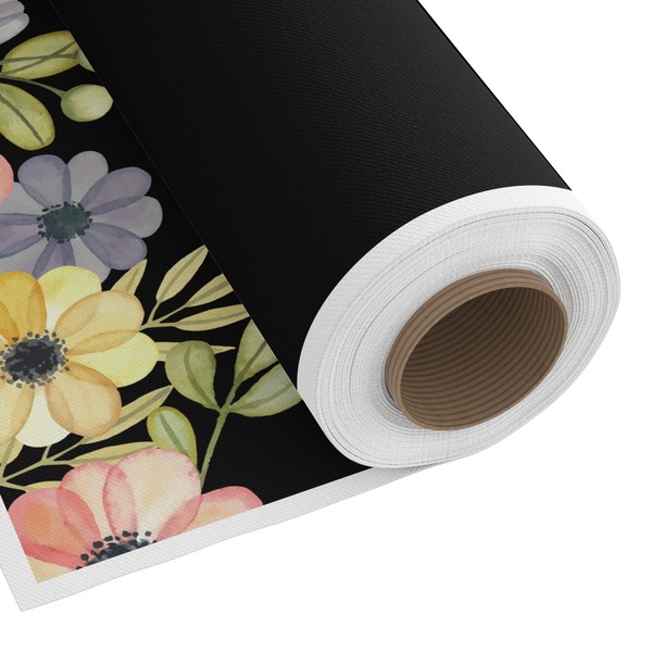 Custom Boho Floral Fabric by the Yard - Spun Polyester Poplin