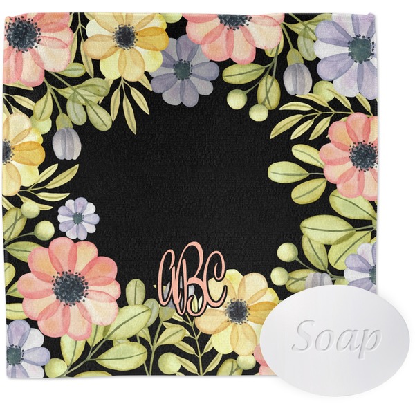 Custom Boho Floral Washcloth (Personalized)
