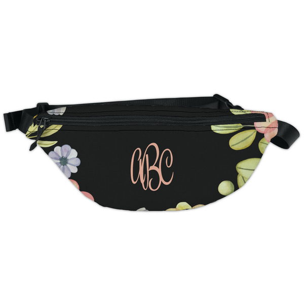 Custom Boho Floral Fanny Pack - Classic Style (Personalized)