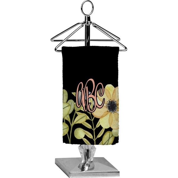 Custom Boho Floral Finger Tip Towel - Full Print (Personalized)