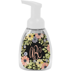 Boho Floral Foam Soap Bottle - White (Personalized)