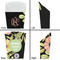 Boho Floral French Fry Favor Box - Front & Back View