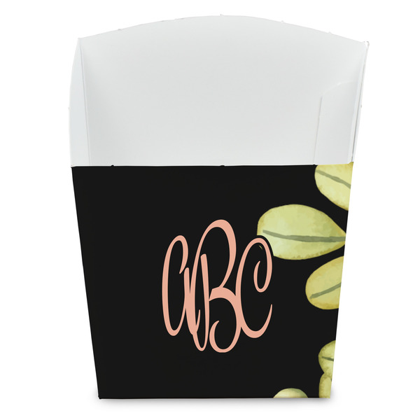Custom Boho Floral French Fry Favor Boxes (Personalized)