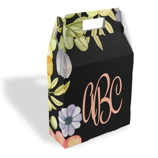 Custom Boho Floral Gable Favor Box (Personalized)