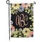 Boho Floral Small Garden Flag - Double Sided w/ Monograms