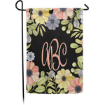 Boho Floral Small Garden Flag - Single Sided w/ Monograms