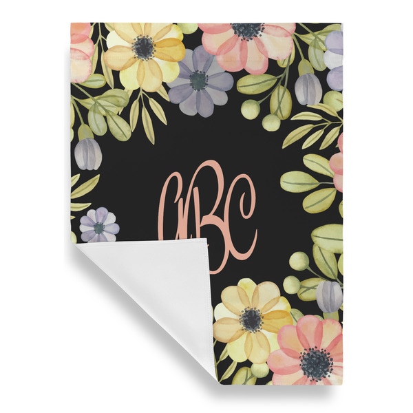 Boho Floral Garden Flags - Large - Single Sided - FRONT FOLDED
