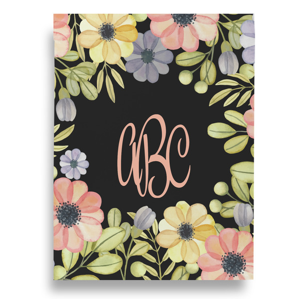 Boho Floral Garden Flags - Large - Single Sided - FRONT