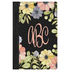 Boho Floral Genuine Leather Passport Cover (Personalized)