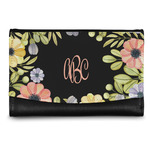 Boho Floral Genuine Leather Women's Wallet - Small (Personalized)