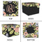 Boho Floral Gift Boxes with Lid - Canvas Wrapped - Large - Approval