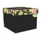 Boho Floral Gift Boxes with Lid - Canvas Wrapped - Large - Front/Main