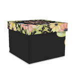 Boho Floral Gift Box with Lid - Canvas Wrapped - Medium (Personalized)