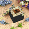 Boho Floral Gift Boxes with Lid - Canvas Wrapped - Small - In Context
