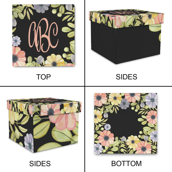Boho Floral Gift Boxes with Lid - Canvas Wrapped - X-Large - Approval