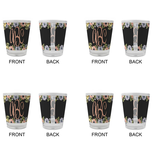 Boho Floral Glass Shot Glass - Standard - Set of 4 - APPROVAL