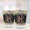 Boho Floral Glass Shot Glass - with gold rim - LIFESTYLE
