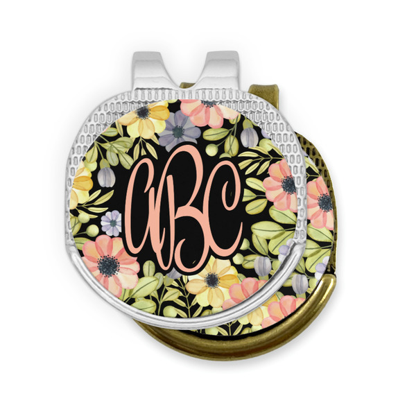 Boho Floral Golf Ball Marker Hat Clip - PARENT/MAIN