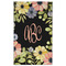 Boho Floral Golf Towel - Poly-Cotton Blend w/ Monograms