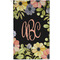 Boho Floral Golf Towel - Poly-Cotton Blend - Small w/ Monograms