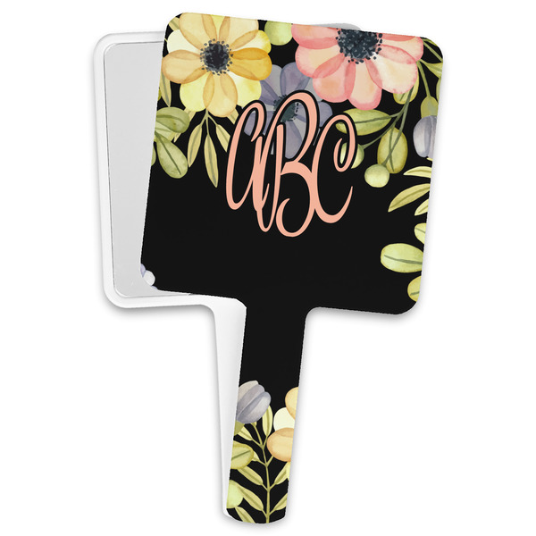 Custom Boho Floral Hand Mirror (Personalized)