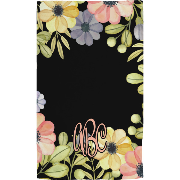 Boho Floral Hand Towel (Personalized) Full