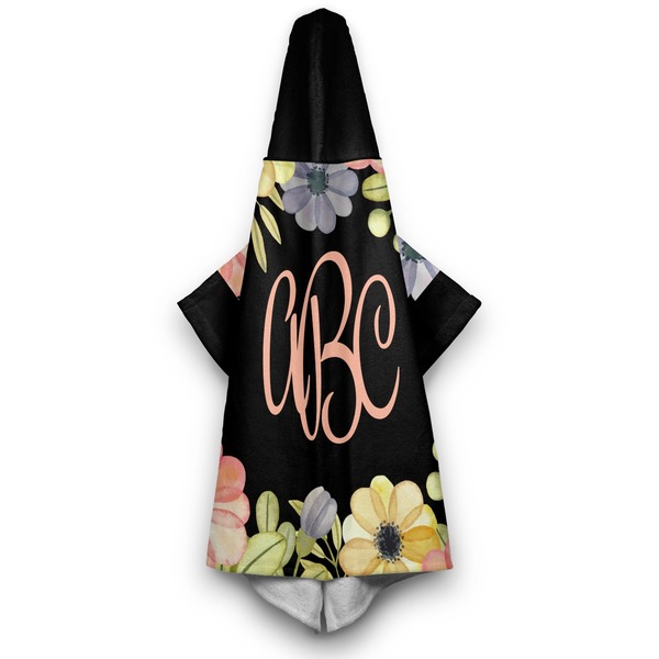 Boho Floral Hooded Towel - Hanging