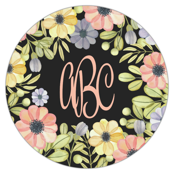 Boho Floral Icing Circle - Medium - Single