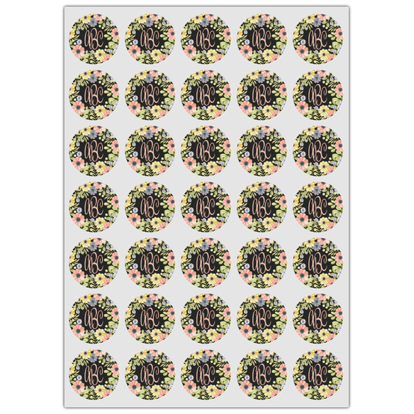 Boho Floral Icing Circle - XSmall - Set of 35